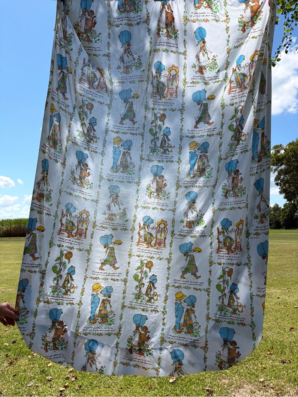 Vintage Holly Hobbie 54x76 Fitted Sheet